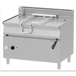 Groju Gas Kippbratpfanne Bratpfanne Kipppfanne 120L 1200x900x900mm manuelle Kippvorrichtung Gusseisener Boden