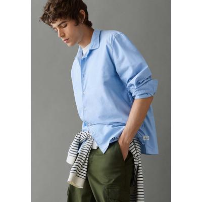 Funktionsshirt PEPE JEANS "Freizeithemd RANDY", Herren, Gr. L, bleach blau, 100% Baumwolle, Shirts Funktionsshirt