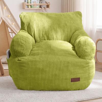 Children's Bean Bag Chair,Corduroy Bean Bag Sofa with Armrests