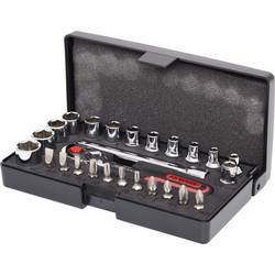 1/4 CHROMEplus Steckschlüssel-Satz 26 Teile Flank Traction. KS Tools Werkzeuge- Maschinen GmbH 64198749 918.0626