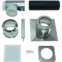 Basis-Anschluss-Set DN 200 PP an Abgas DN 200 PP Schacht