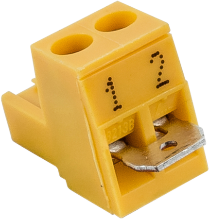 Wolf Gegenstecker gelb 2-polig 274433299 mit Brücke, für WRS
