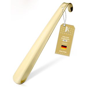 JK-Trade Schuhlöffel aus Edelstahl, gold, 2mm Materialstärke, Länge: 29cm