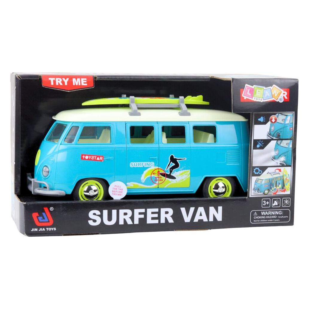 Lean Toys Auto Surfer Van Bus Surfbrett Lichter Sounds Türkis (66583669)