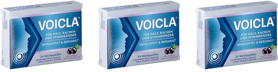 VOICLA Johannisbeere Weichpastillen 3x24stk