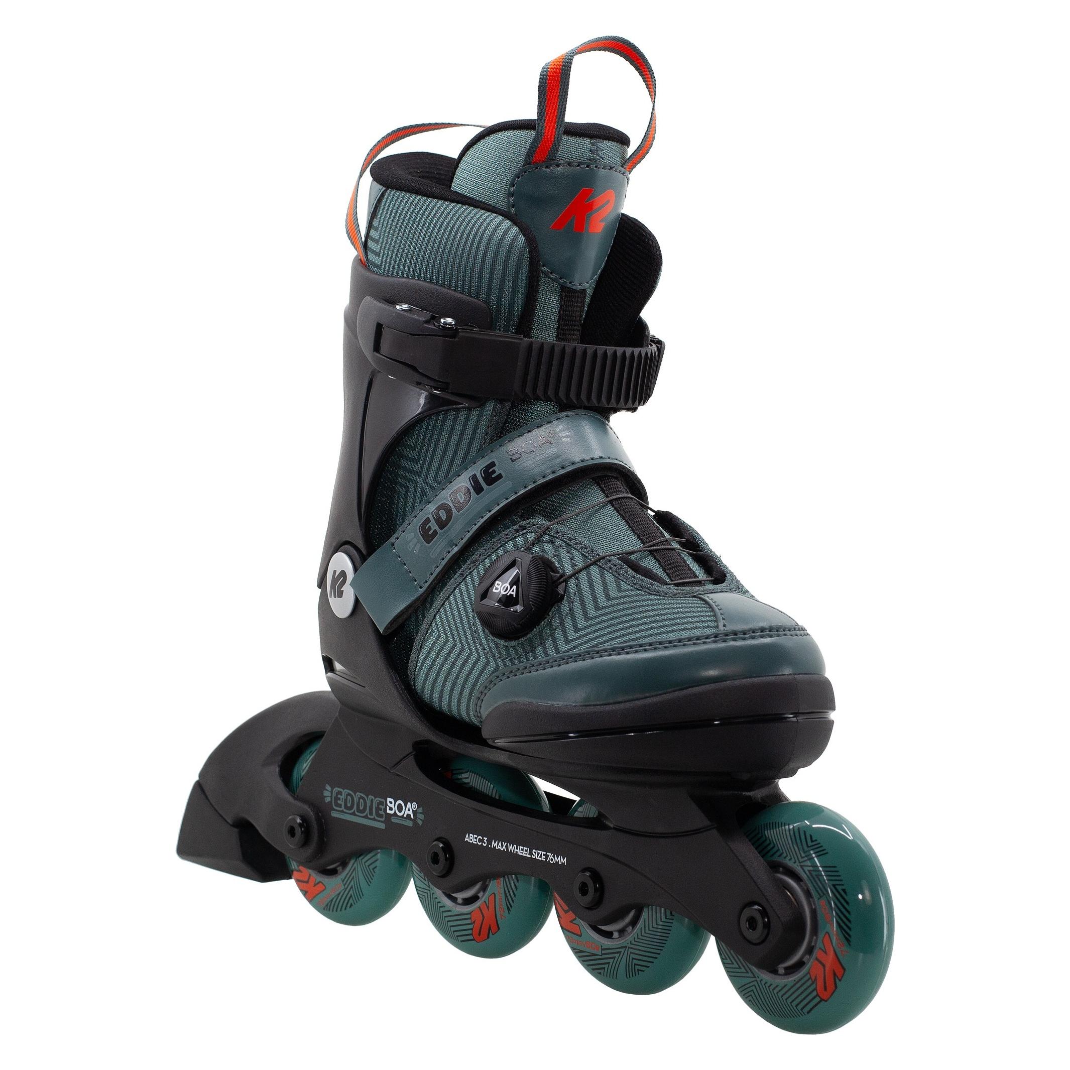 K2 Skates Inline Skates Eddie BOA Jungen Inline Skates - Dark Teal - 30M0701 (35, 36, 37, 39, 40) (30M0701-1)