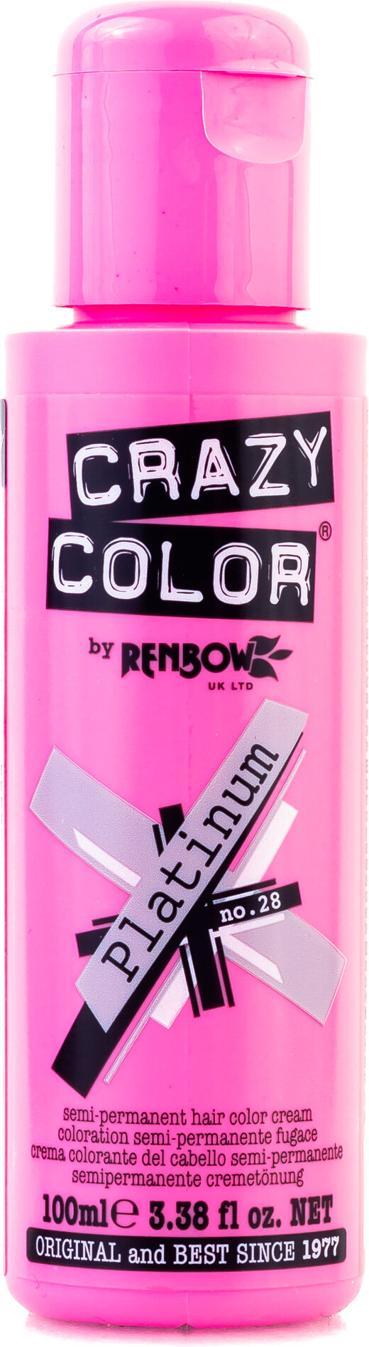 Crazy Color Tinte Capilar Semi Permanente 100 ml 28 Platinum