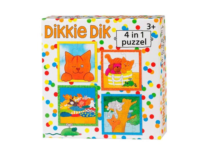 Dikkie Dik - Puzzelset 4in1 - 4 6 9 16 stukken