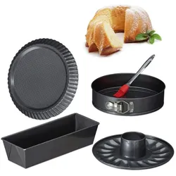 Relaxdays Backform Set 5-teilig Anthrazit
