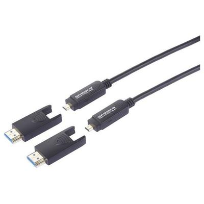 SpeaKa Professional Glasfaser / HDMI Anschlusskabel HDMI-A Stecker, HDMI-Micro-D Stecker, HDMI-A Stecker, HDMI-Micro-D Stecker 20