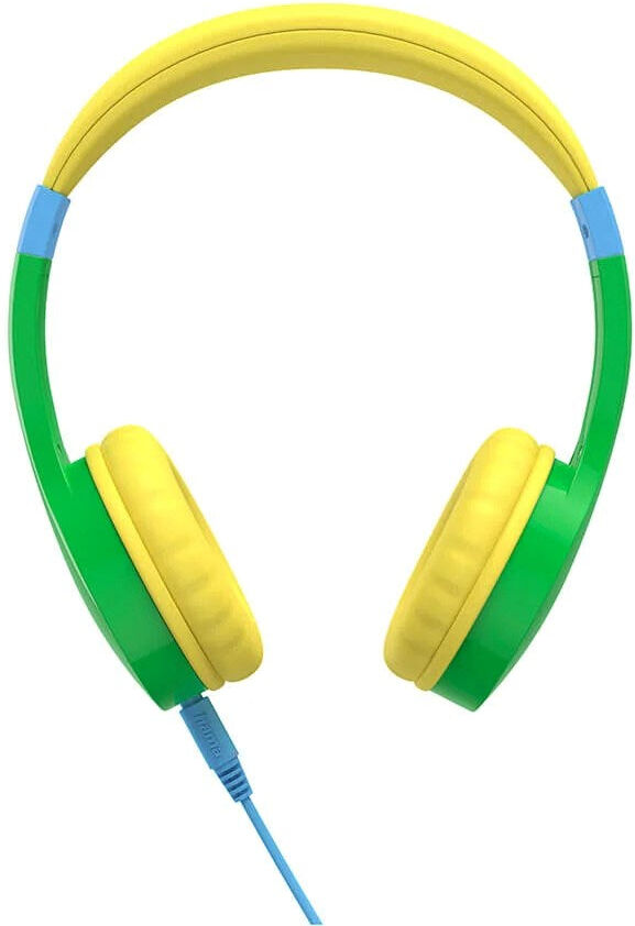 Hama Høretelefoner til Børn m. Ledning - Maks. 85dB - On-Ear - Grøn / Gul