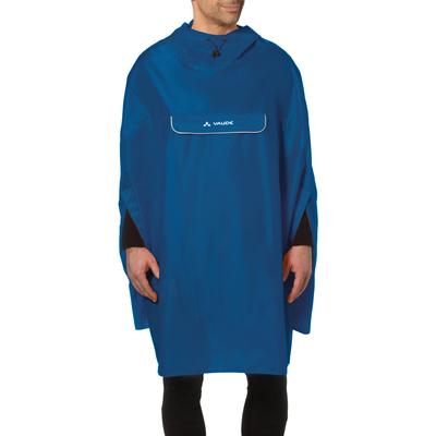 Regenponcho VAUDE "VALDIPINO PONCHO", Damen, Gr. XL, blau (radiate blu), Obermaterial: 100% Polyester, Jacken, wasserdicht, wasserabweisend, leichtes Material, windabweisend