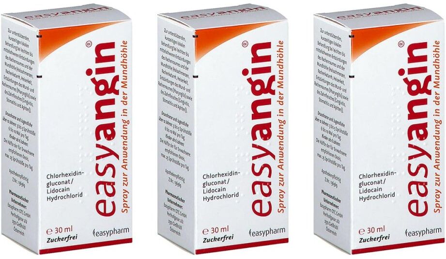 easyangin Spray zur Anwendung in der Mundhöhle 3x30ml
