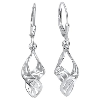 Paar Ohrhänger FIRETTI "Schmuck Geschenk Silber 925 Ohrschmuck Patentbrisur Ohrschmuck", silber (silberfarben), Ohrringe, Damen, Silber 925 (Sterlingsilber)