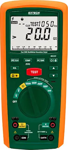 Extech MG320 Isolationsmessgerät 50 V, 100 V, 250 V, 500 V, 1000V 20 GΩ