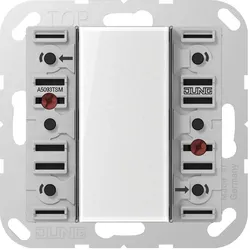JUNG, Zubehör Schalterprogramm, Tastsensor KNX AS/A UP perlmutt 3f 6pkt A5093TSM
