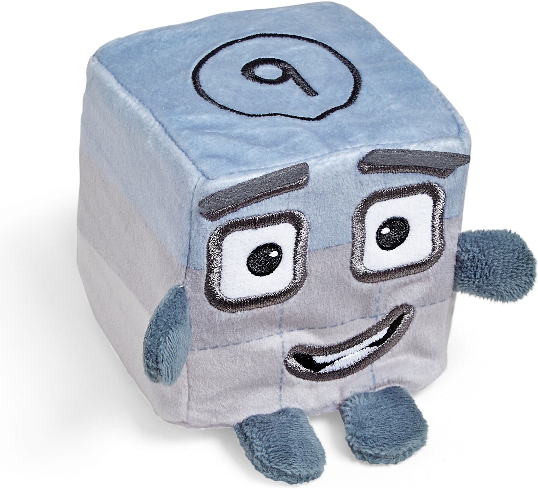 Numberblocks Blocklets Number Nine Mini Plush by Learning Resources - Soft, Squishy, 7 cm Grey-Blue Toy for Kids