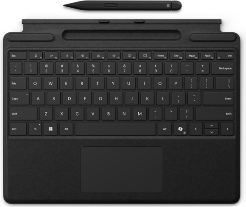 Microsoft Surface Pro Keyboard with Slim Pen for Business, QWERTY, Englisch, Touchpad, Microsoft, Surface Pro 10 for Business; Surface Pro 9 for Business; Surface Pro 8 for Business; Surface Pro X..., Schwarz
