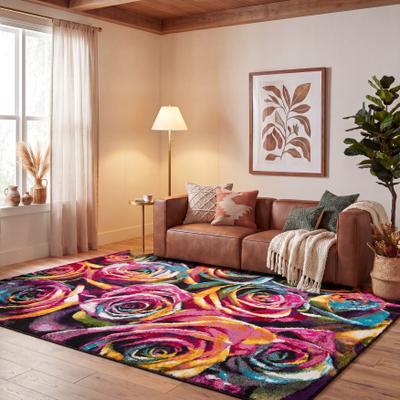 SAFAVIEH Fiesta Shag Racquel Rose Rug
