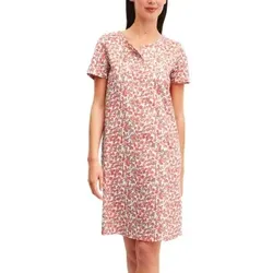 Calida Flower Nights Short Sleeve Sleepshirt Lachsrosa Baumwolle X-Small Damen
