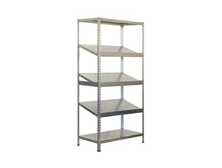PROREGAL Schrägbodenregal DOWA Stecksystem HxBxT 200x100x40cm Fachlast 200kg Verzinkt Fachbodenregal Lagerregal Boxregal