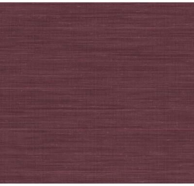 York Wallcoverings Sari Silk Merlot Faux Fabric Wallpaper - 324 x 27