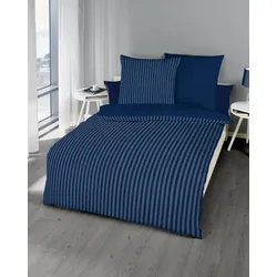 kaeppel Bettwäsche Satin Eternity Combo marine 155x200 cm + 80x80 cm