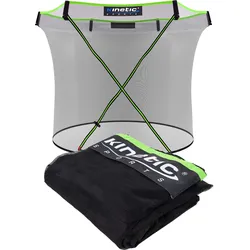 KINETIC SPORTS Trampolin Sicherheitsnetz für ULTIMATE PRO Gartentrampoline ø 244/305/366/427 cm - Mit Reißverschluss und Sicherheitsclips, UV beständig, Ersatznetz Fangnetz Schutznetz    für Ø 244 cm Trampolin