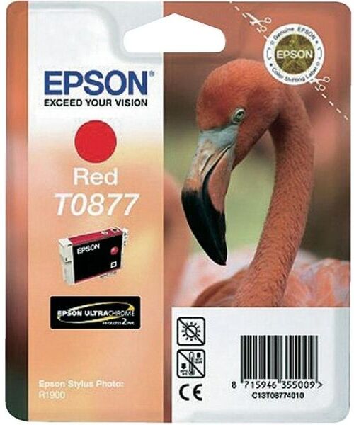 Epson T0877 (C13T08774010) Druckerpatrone - Rot