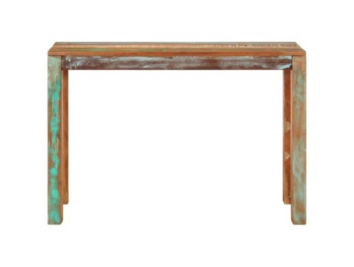 HKGNMBS Konsolentisch 110 x 35 x 76 cm aus recyceltem Massivholz Montage erforderlich, Teakholz, Mango, Kiefer und Buche, zufällige Lieferung, variable Maserung, umweltfreundliches Möbel