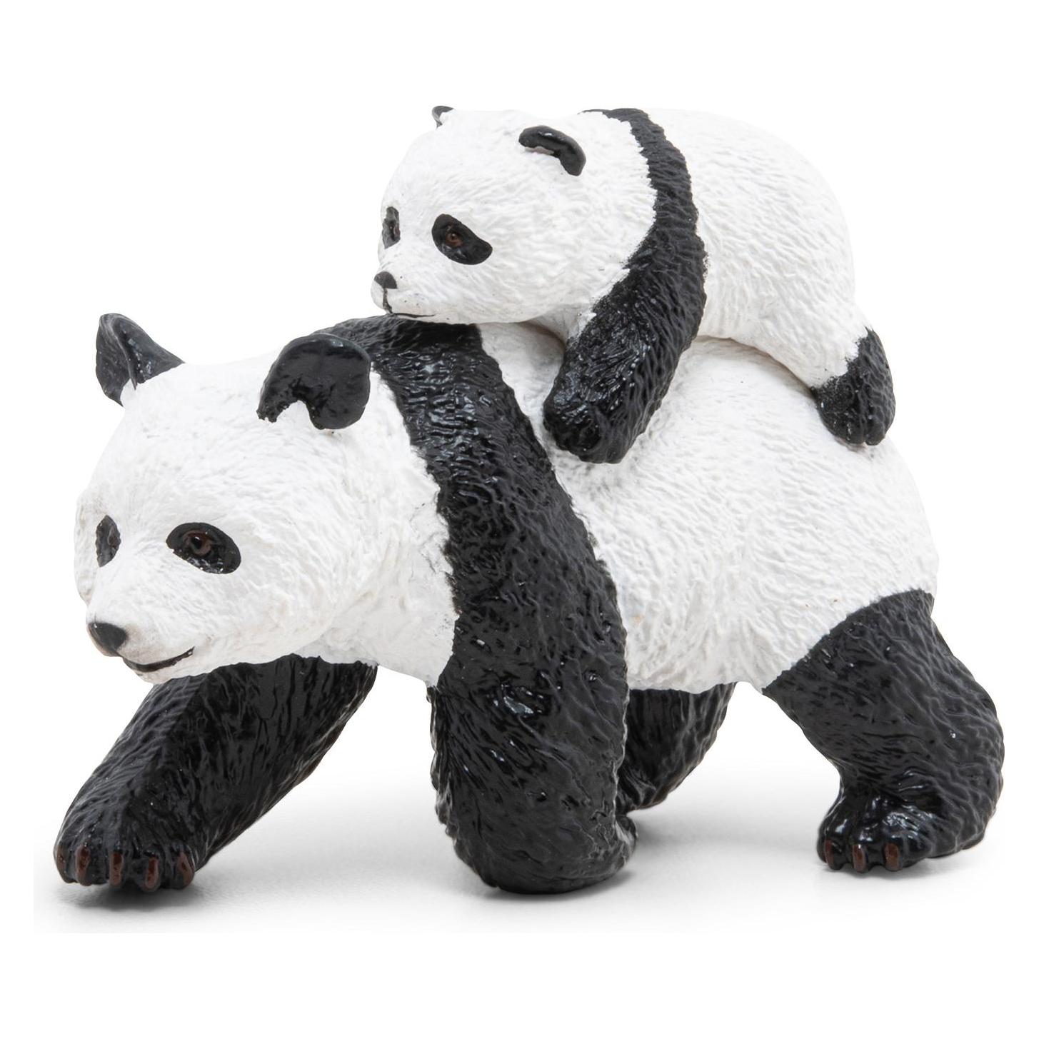 Papo Panda mit Jungtier (6 cm) (50071)