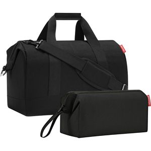 Reisenthel Reisetasche Allrounder L + Travelcosmetic, inklusive Kulturbeutel, black, 2-teilig