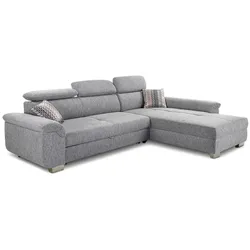 Ecksofa Landshut Stoff Grau