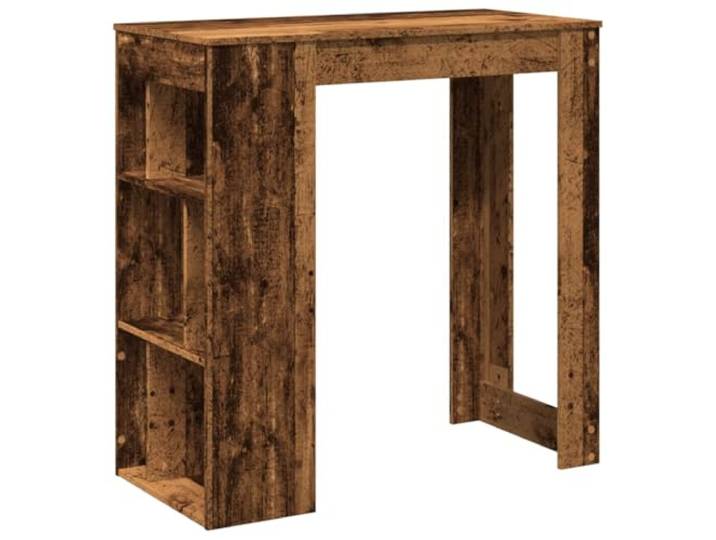 HKLGBVCR Bartisch mit Aufbewahrung, Holz, 6 Fächer