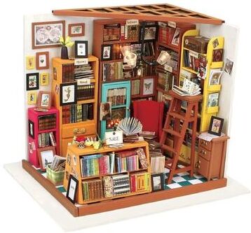 3D DIY Wood Puzzle DIY 3D House Puzzle - Sam's Study 221 pcs