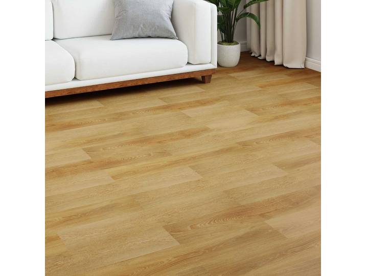 vidaXL Laminatboden Goldbraun 101 x 20 x 0,8 cm 5 stk. Holzwerkstoff