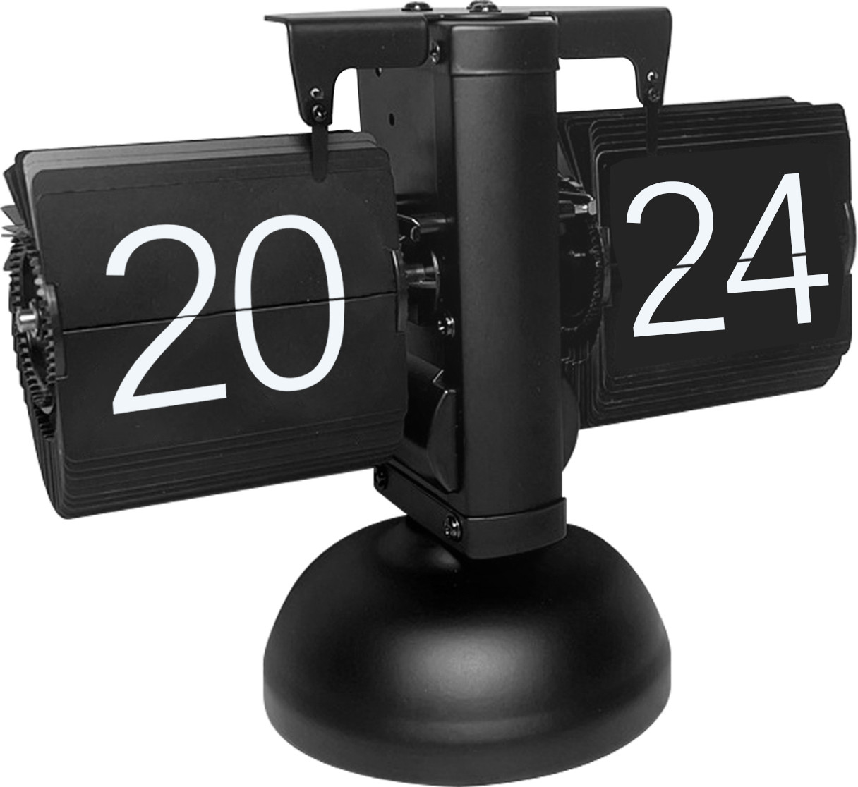 INF Automatisch vintage fliphorloge zwart