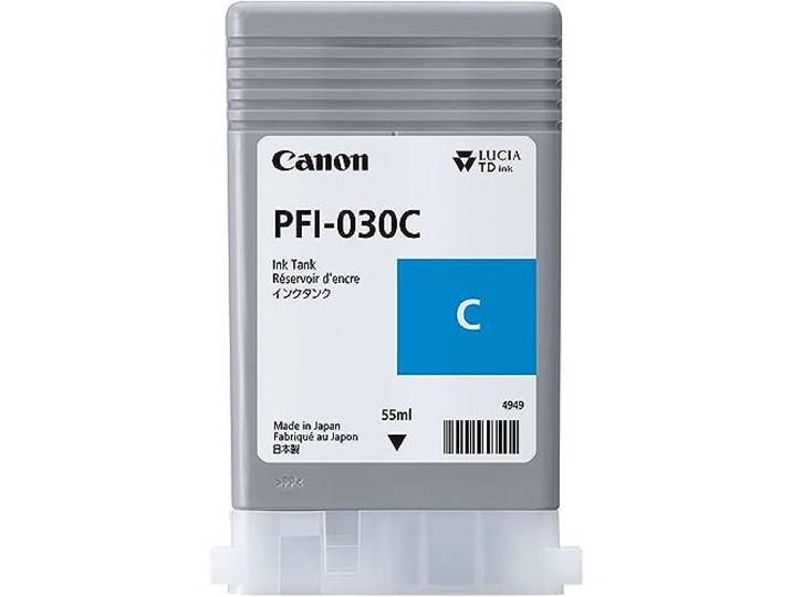 CANON CARTUCHO Tinta Cyan PFI-030 CIAN/55ML/ Compatible Plotter TA-20\, TA-30