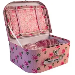 Magni Tea set in suitcase, with flowers ( 3903 )