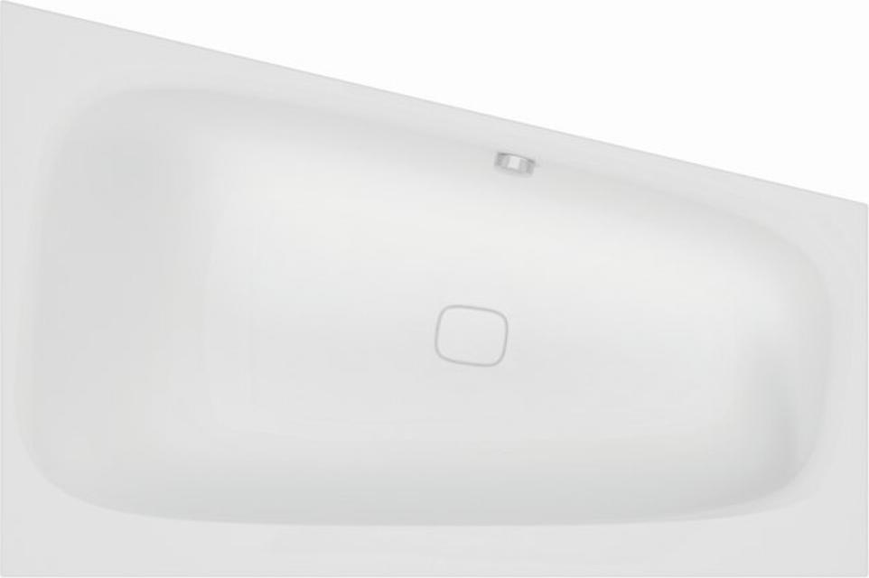 Hoesch Badewanne iSENSI Trapez 180x120cm, rechts, weiß