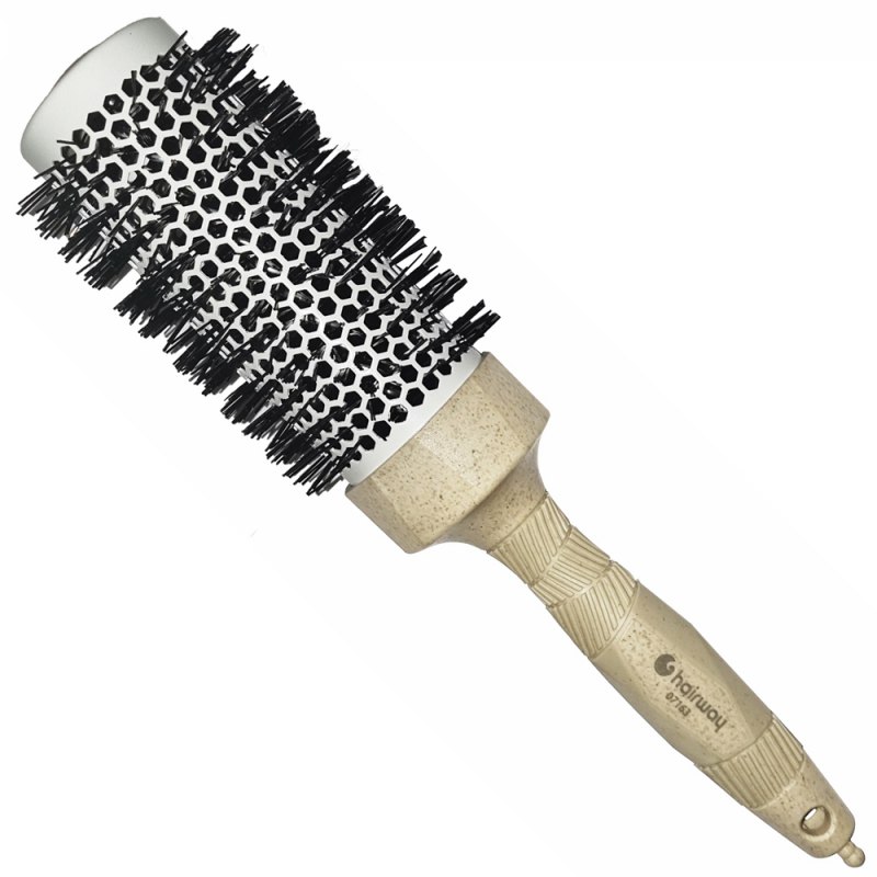 Hairway Thermo-Bürste Organica mit Abteilspitze Beige Ř 44/60 mm 07163