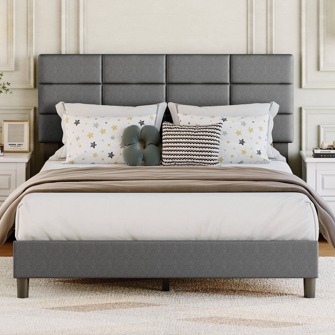 London Boutique Bed Dark gray Kingsize (5')