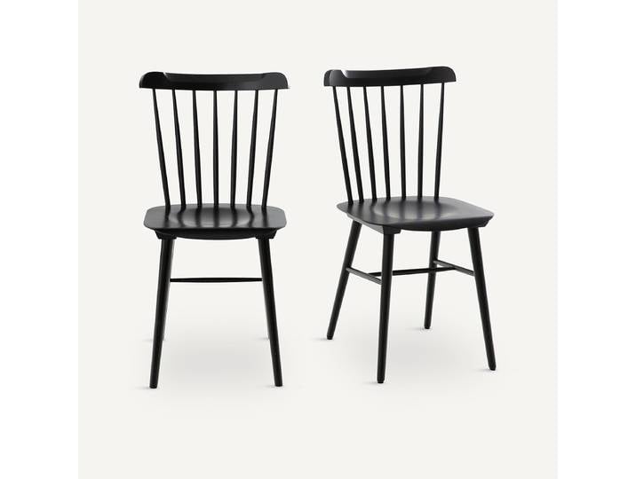 AM.PM Lot de 2 chaises, Ivy Noir