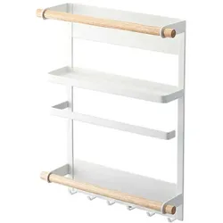 WellHome - Magnetisches Befestigungsgestell aus schwarz lackiertem Stahl 34x30x8cm