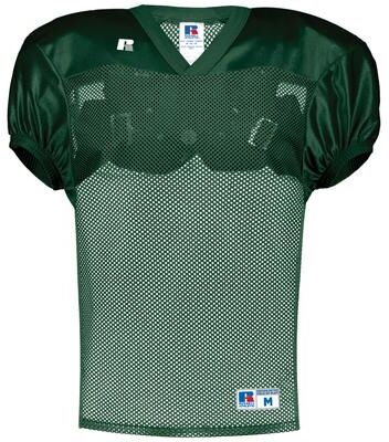 Russell Athletic S096BW Youth Stock Practice Jersey T-Shirt in Dark Green size Medium   Polyester