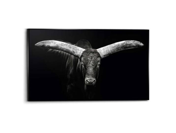 REINDERS Gerahmtes Bild, Ochse, Wohnzimmer, Bilder, Wanddeko, Room Decor, MDF,Leinwand,Polystyreen, Schwarz-Weiß, 70 x 118