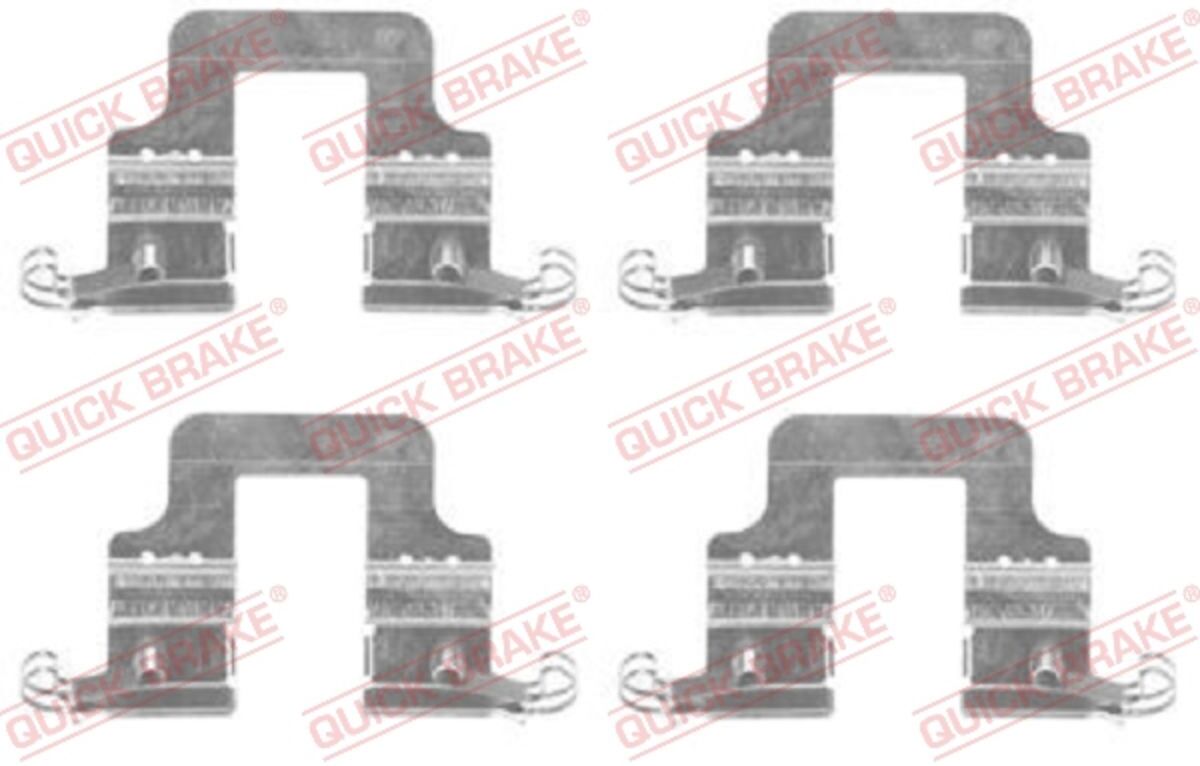 Zubehörsatz, Scheibenbremsbelag QUICK BRAKE 109-1766
