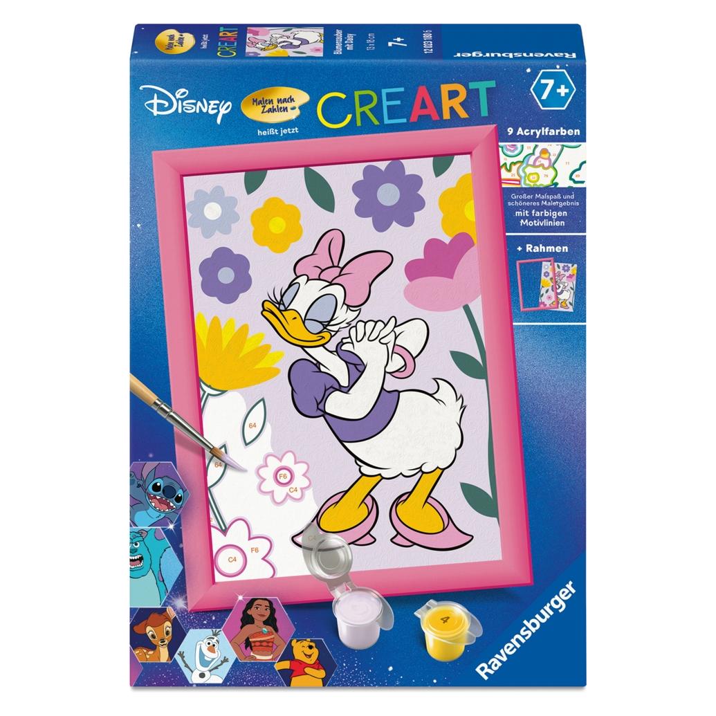 Ravensburger CreArt, Malen nach Zahlen Kinder - Disney Daisy Duck (4005555231806-4005555231806)