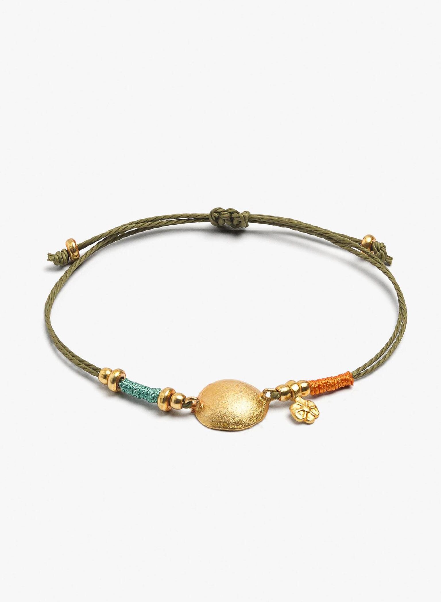 Parfois Pulsera de cordón con abalorios decorativos. Multicolor