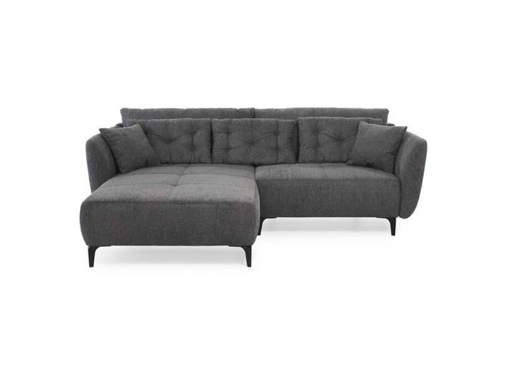 Trendstore Janek Sofa inkl. Kissenset - Chenille dunkelgrau Mode